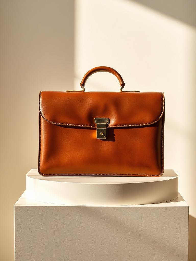 Bertrand Leather Briefcase