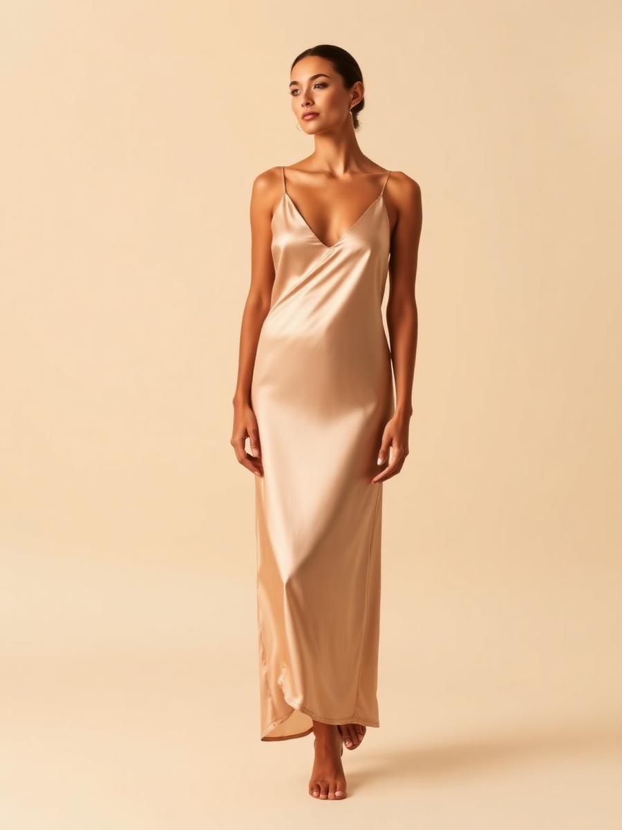 Solene Silk Slip Dress